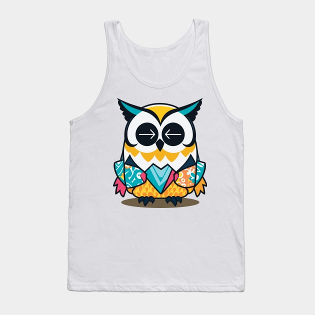 Hello Mr. Owl Tank Top by Orange-C